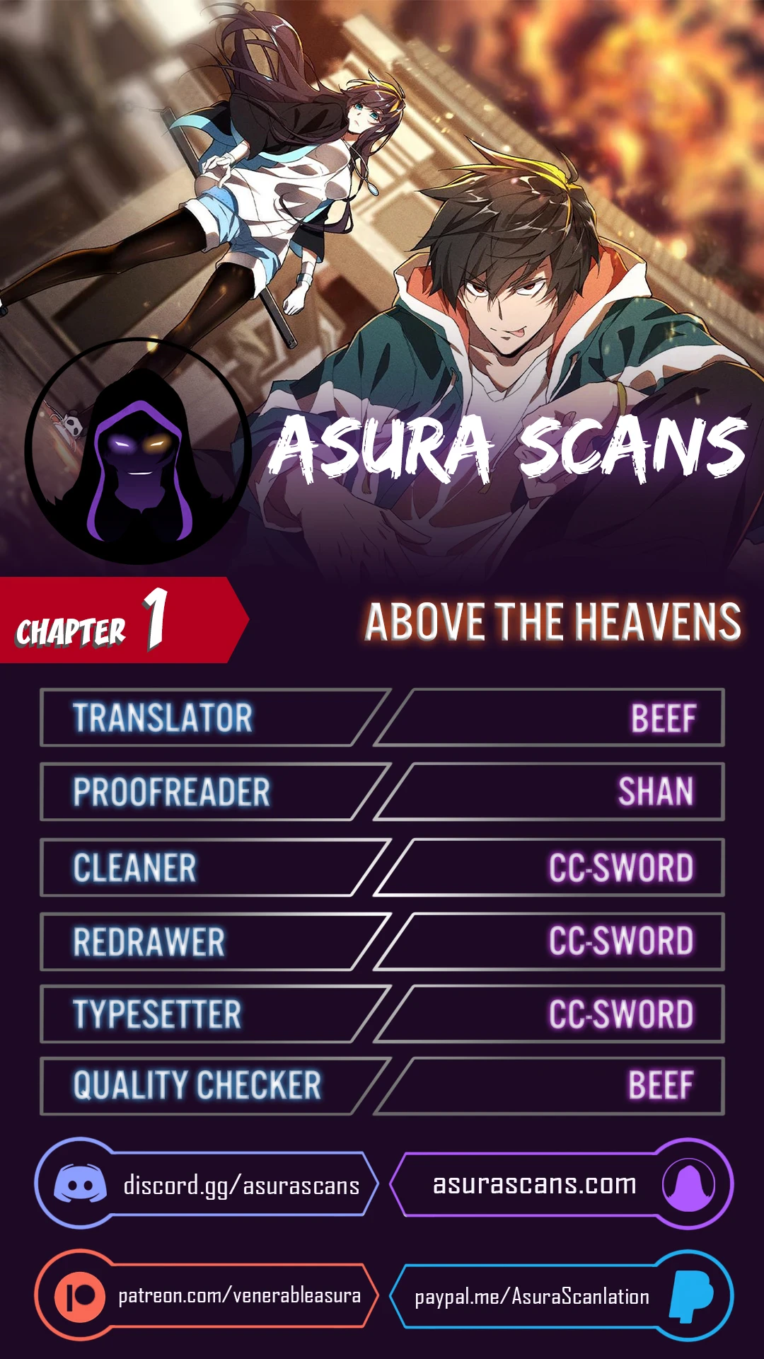 Above The Heavens chapter 1 page 1