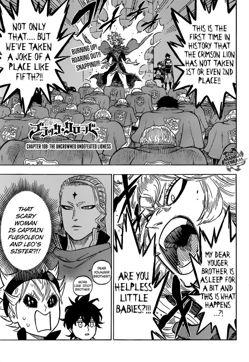 Black Clover chapter 110 page 1