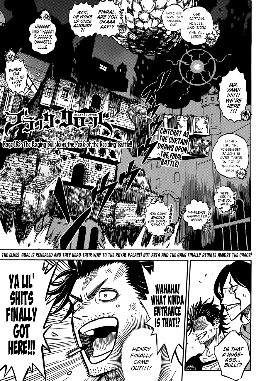 Black Clover chapter 185 page 1