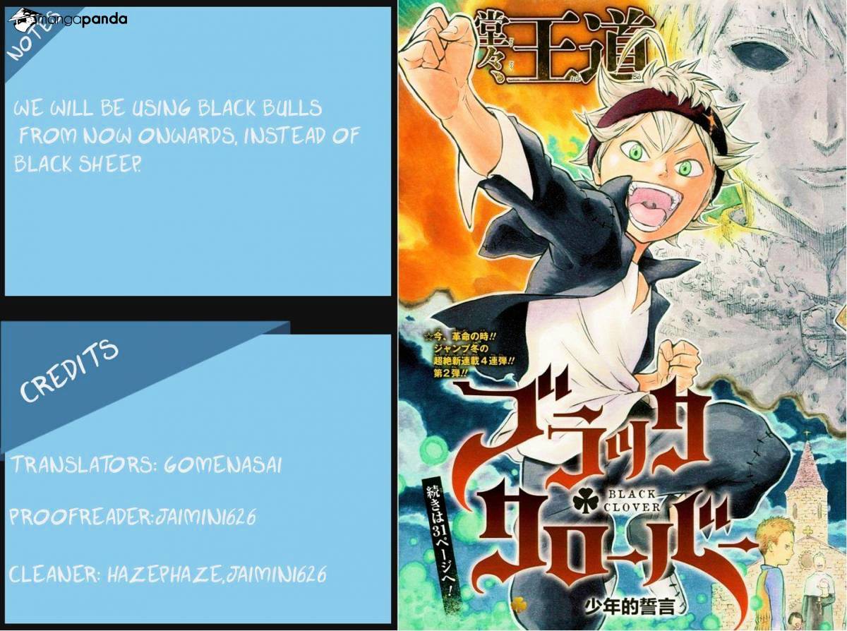 Black Clover chapter 6 page 1