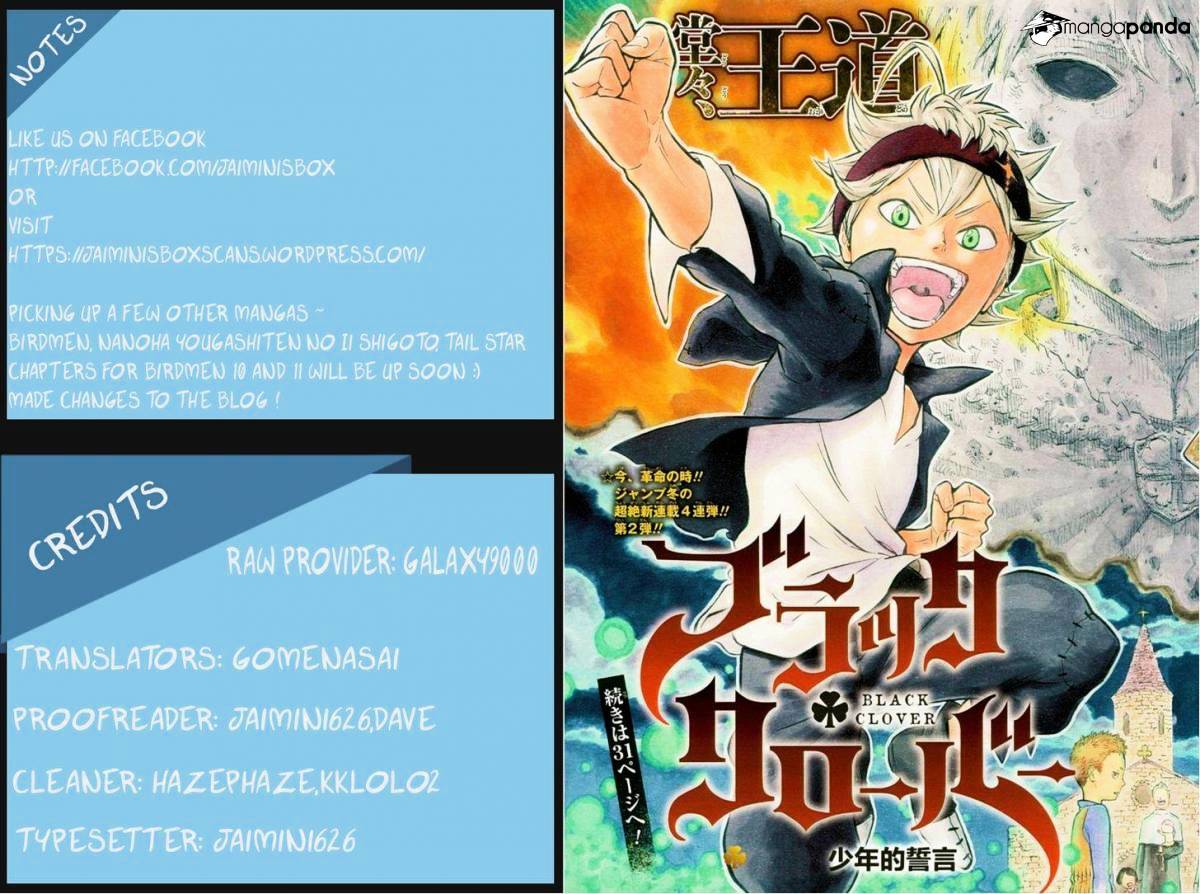 Black Clover chapter 10 page 1