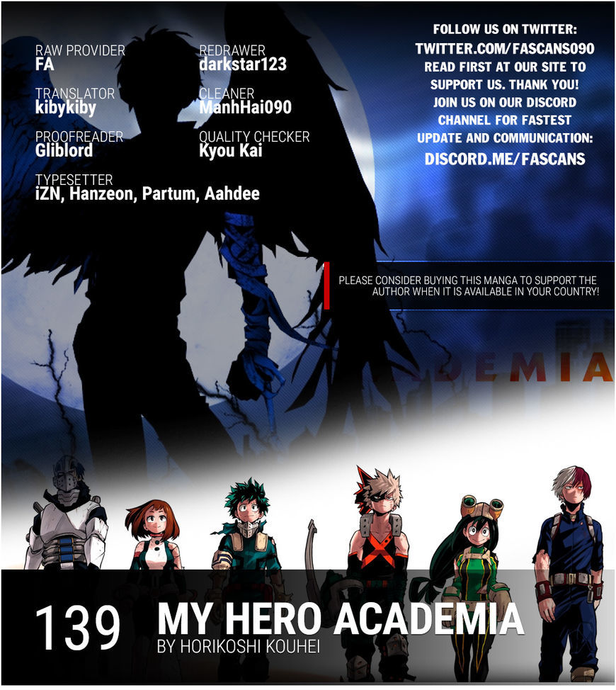 Boku no Hero Academia chapter 160 page 1