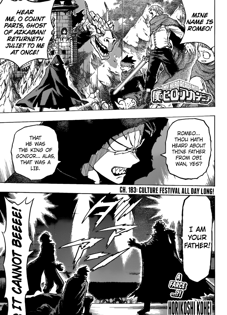 Boku no Hero Academia chapter 208 page 1