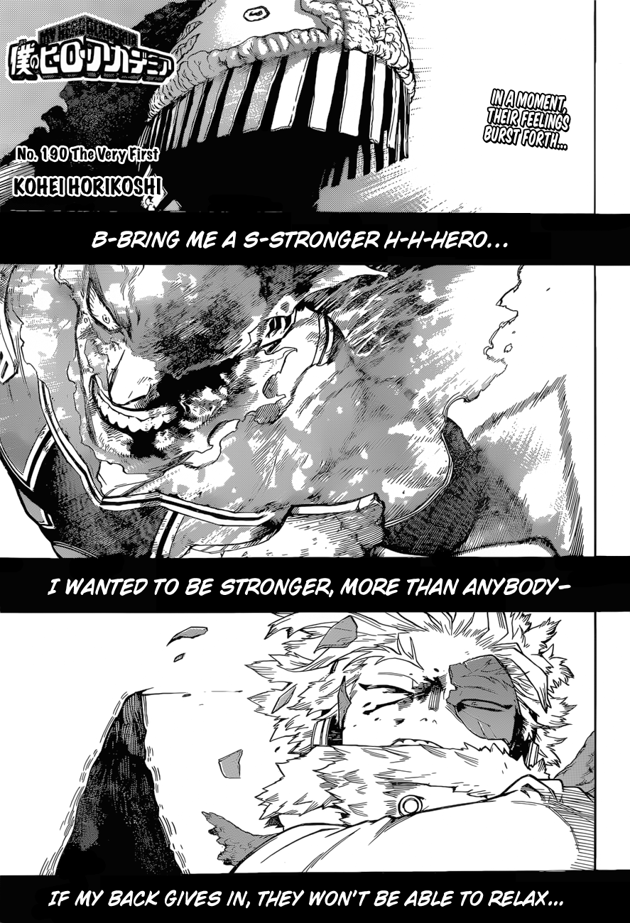 Boku no Hero Academia chapter 216 page 1