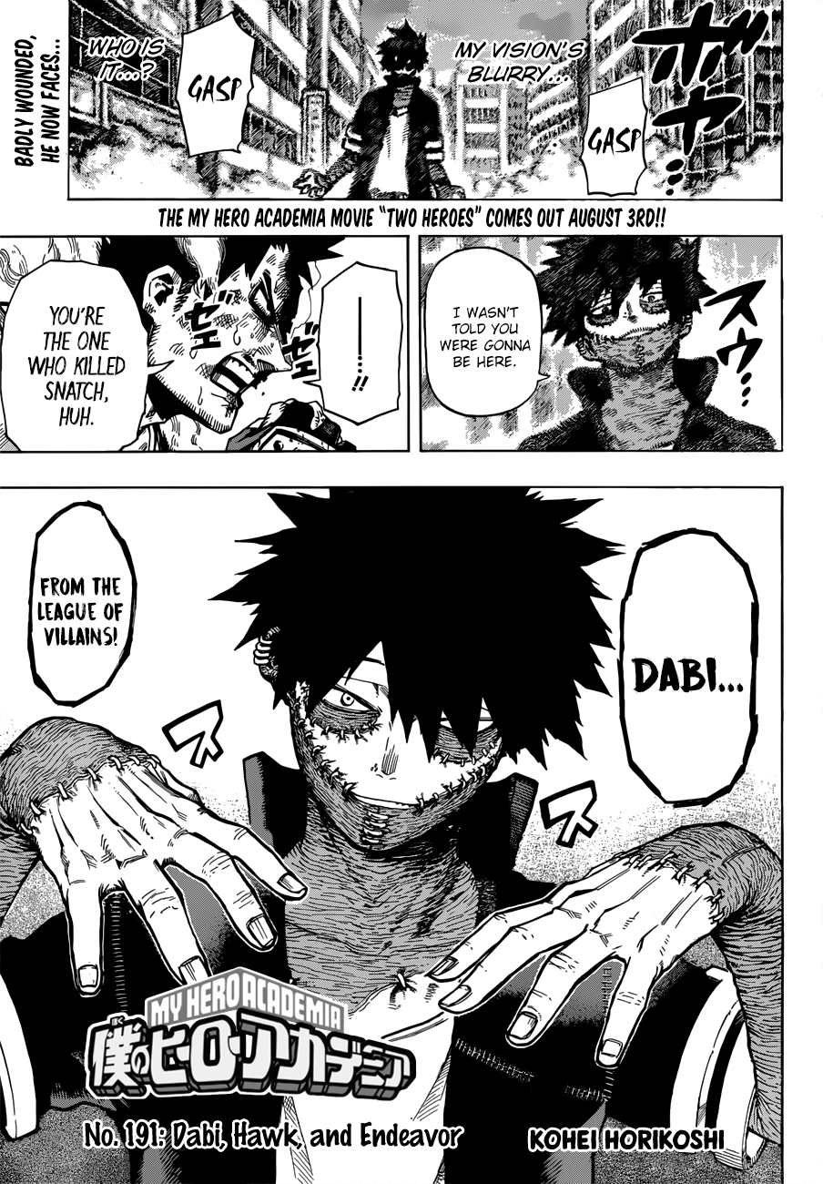 Boku no Hero Academia chapter 217 page 1