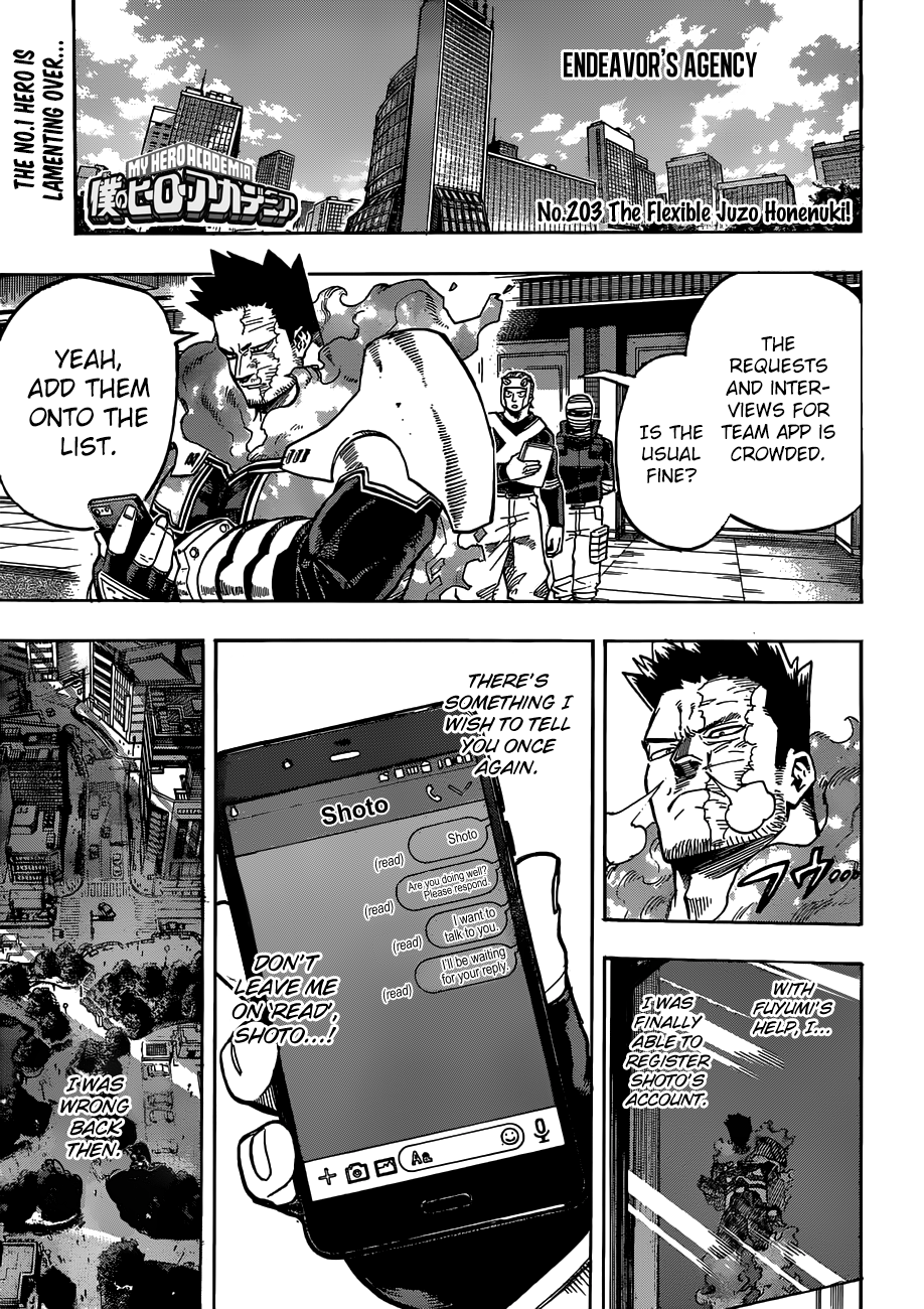 Boku no Hero Academia chapter 231 page 1