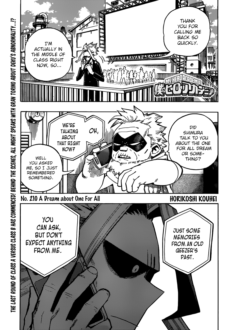 Boku no Hero Academia chapter 238 page 1