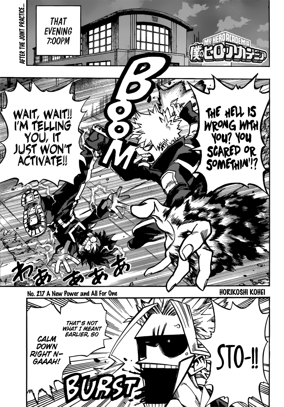 Boku no Hero Academia chapter 245 page 1