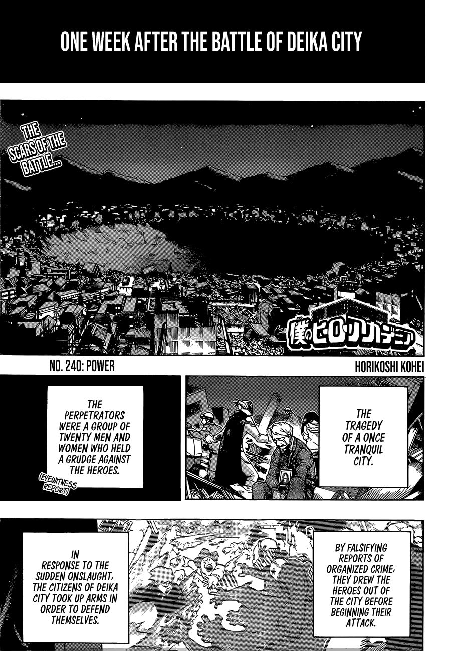 Boku no Hero Academia chapter 268 page 1