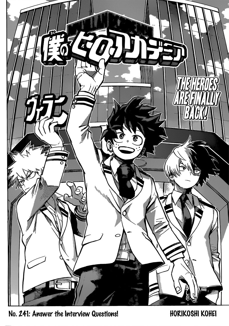 Boku no Hero Academia chapter 269 page 3