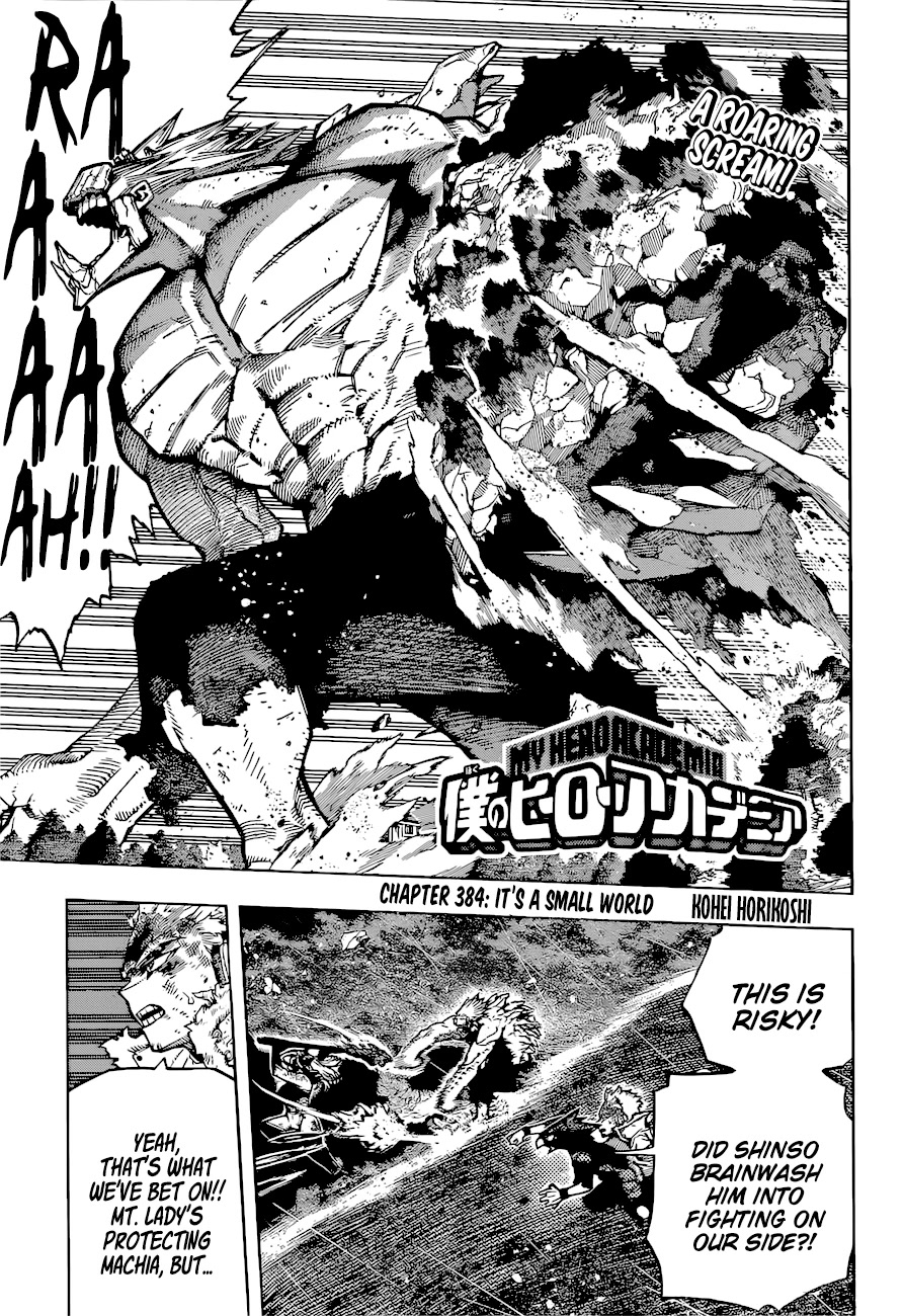 Boku no Hero Academia chapter 413 page 1