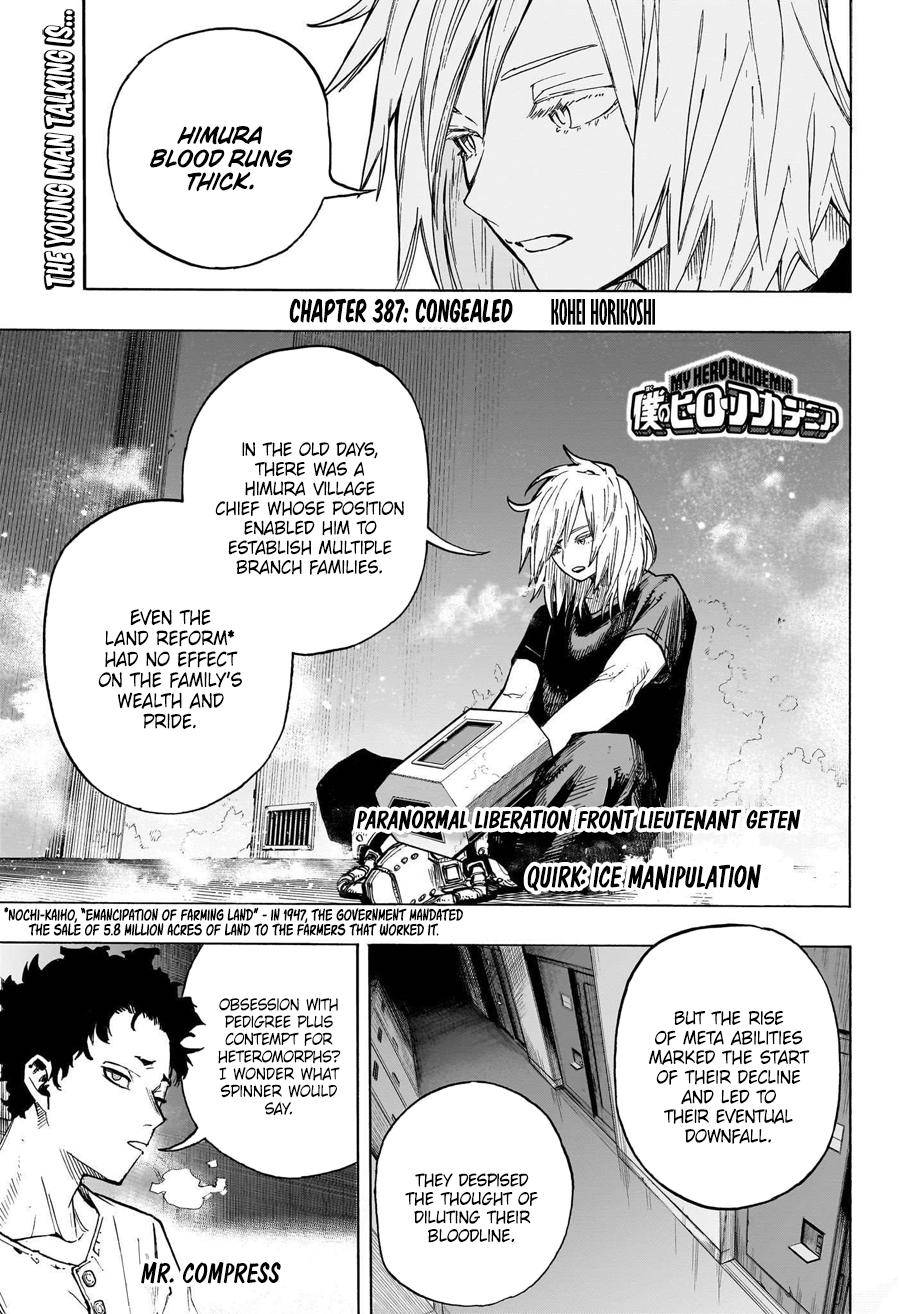 Boku no Hero Academia chapter 416 page 1