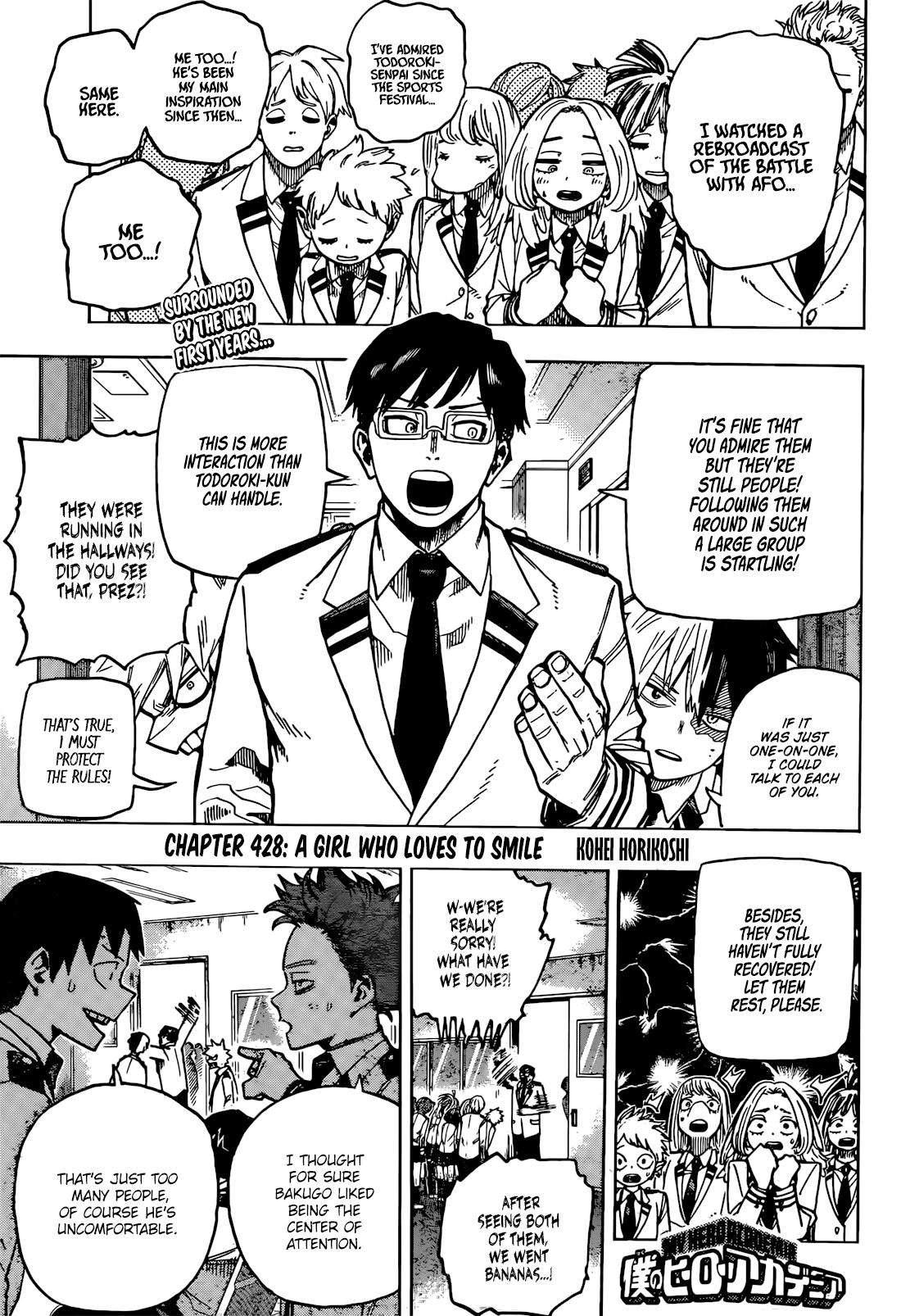 Boku no Hero Academia chapter 457 page 1