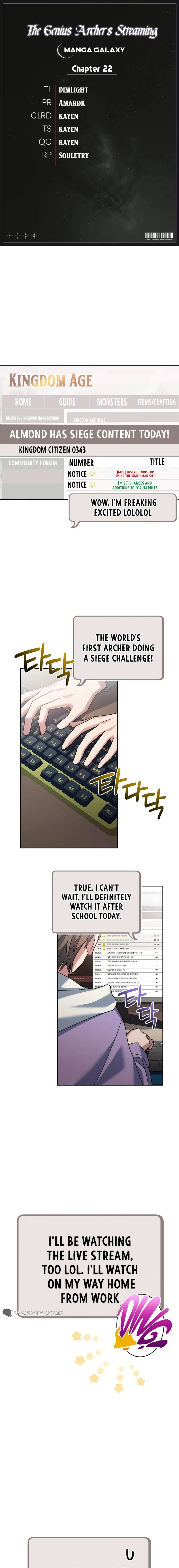 Genius Archer's Streaming chapter 22 page 1