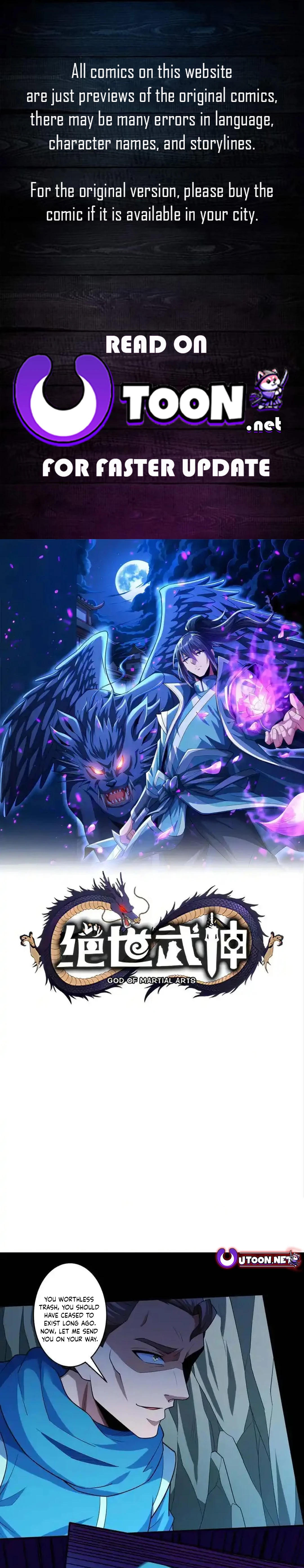 God of Martial Arts chapter 745 page 1