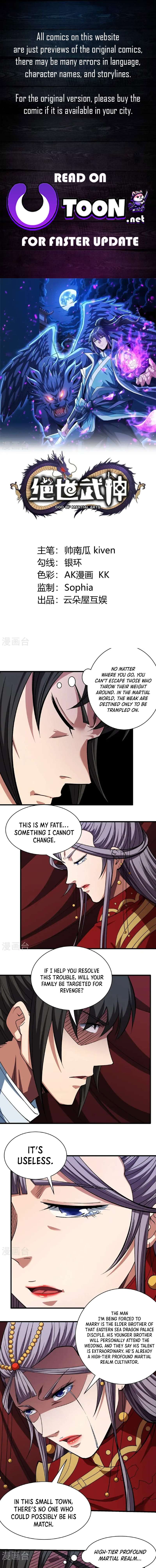 God of Martial Arts chapter 985 page 1