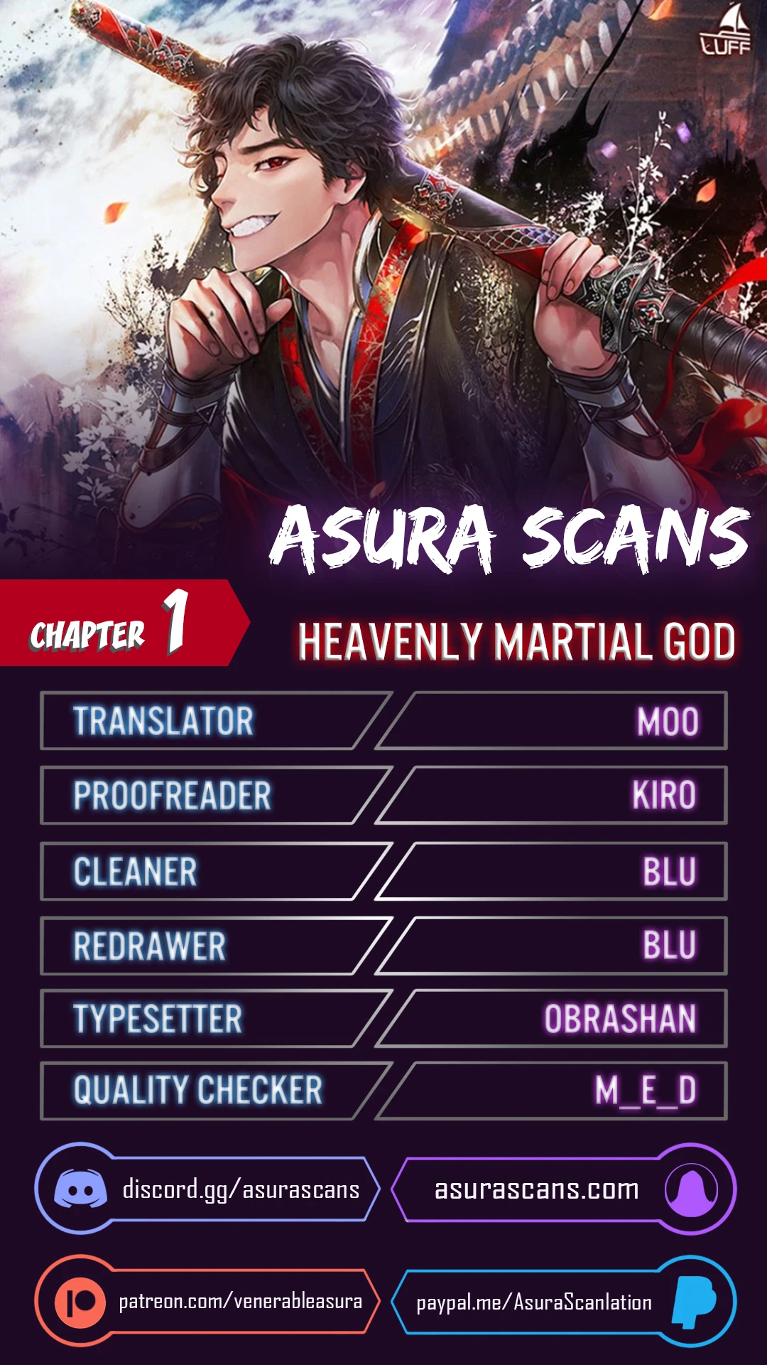 Heavenly Martial God chapter 1 page 1
