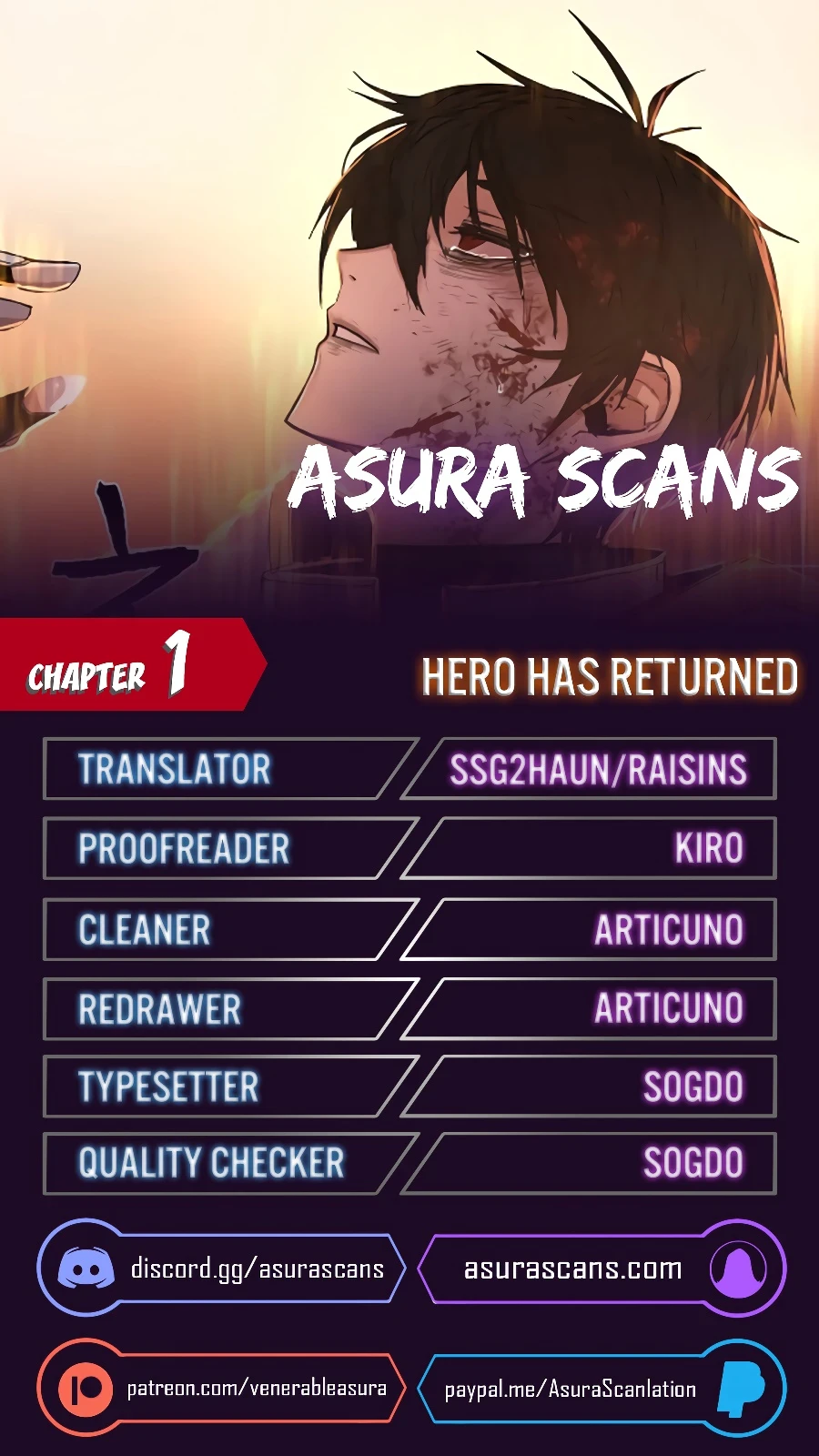 Hero Has Returned chapter 1 page 1