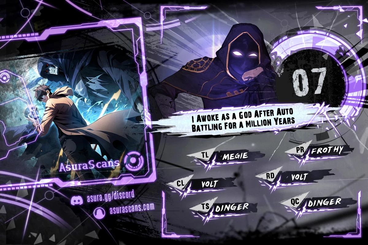 I Awoke as a God After Auto Battling for a Million Years chapter 7 page 1