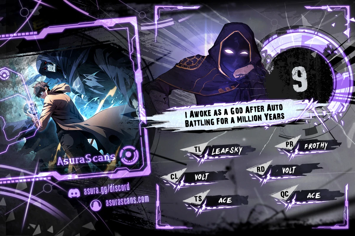 I Awoke as a God After Auto Battling for a Million Years chapter 9 page 1