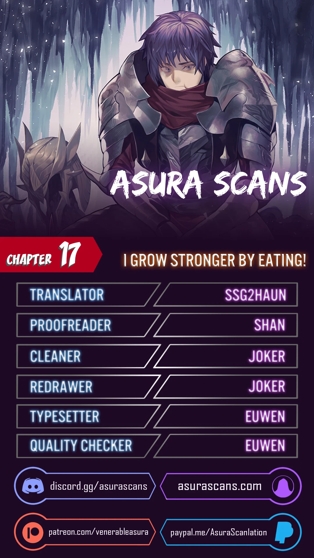 I Grow Stronger by Eating chapter 17 page 1