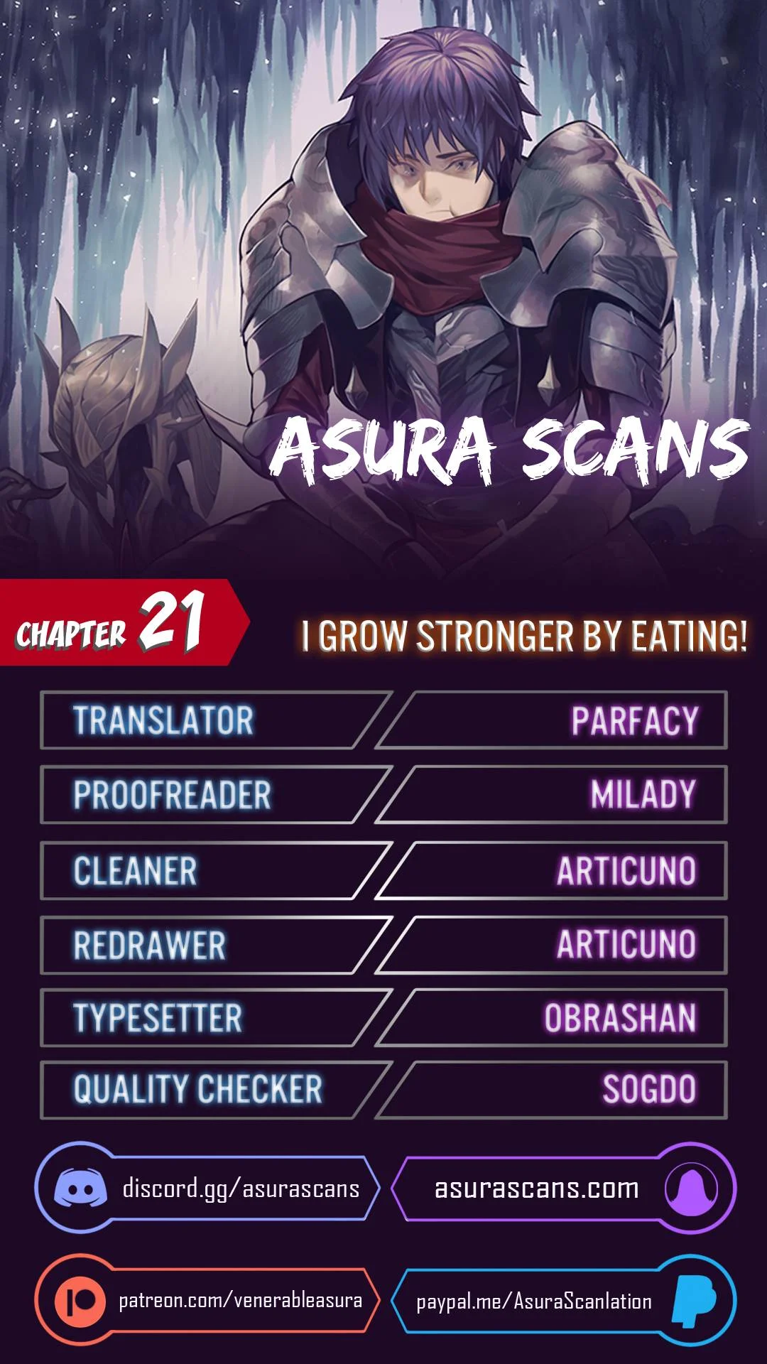I Grow Stronger by Eating chapter 21 page 1