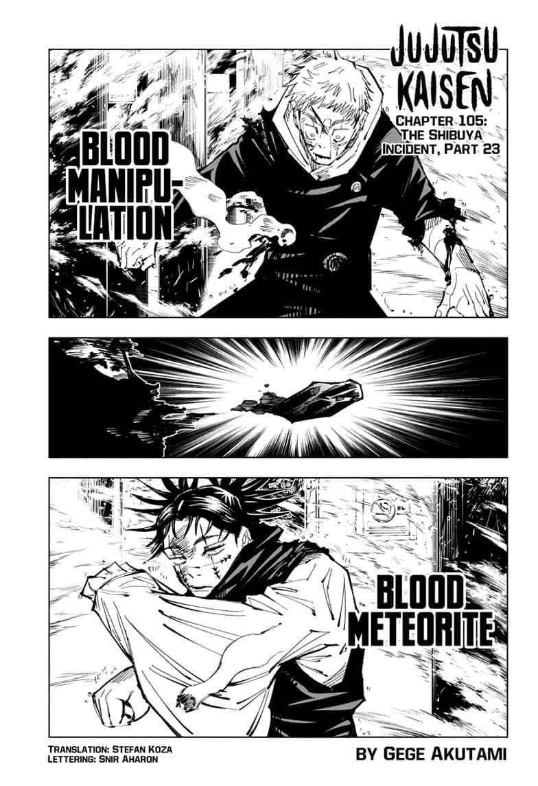 Jujutsu Kaisen chapter 105 page 1