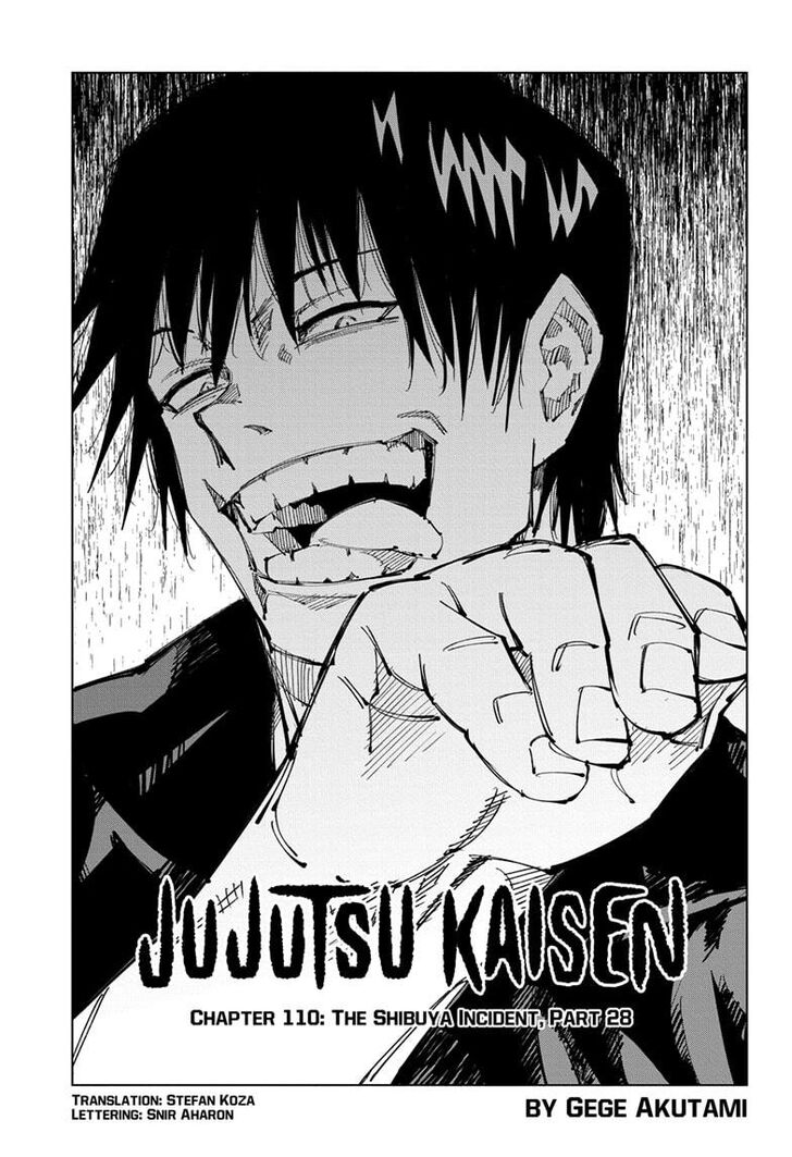 Jujutsu Kaisen chapter 110 page 1