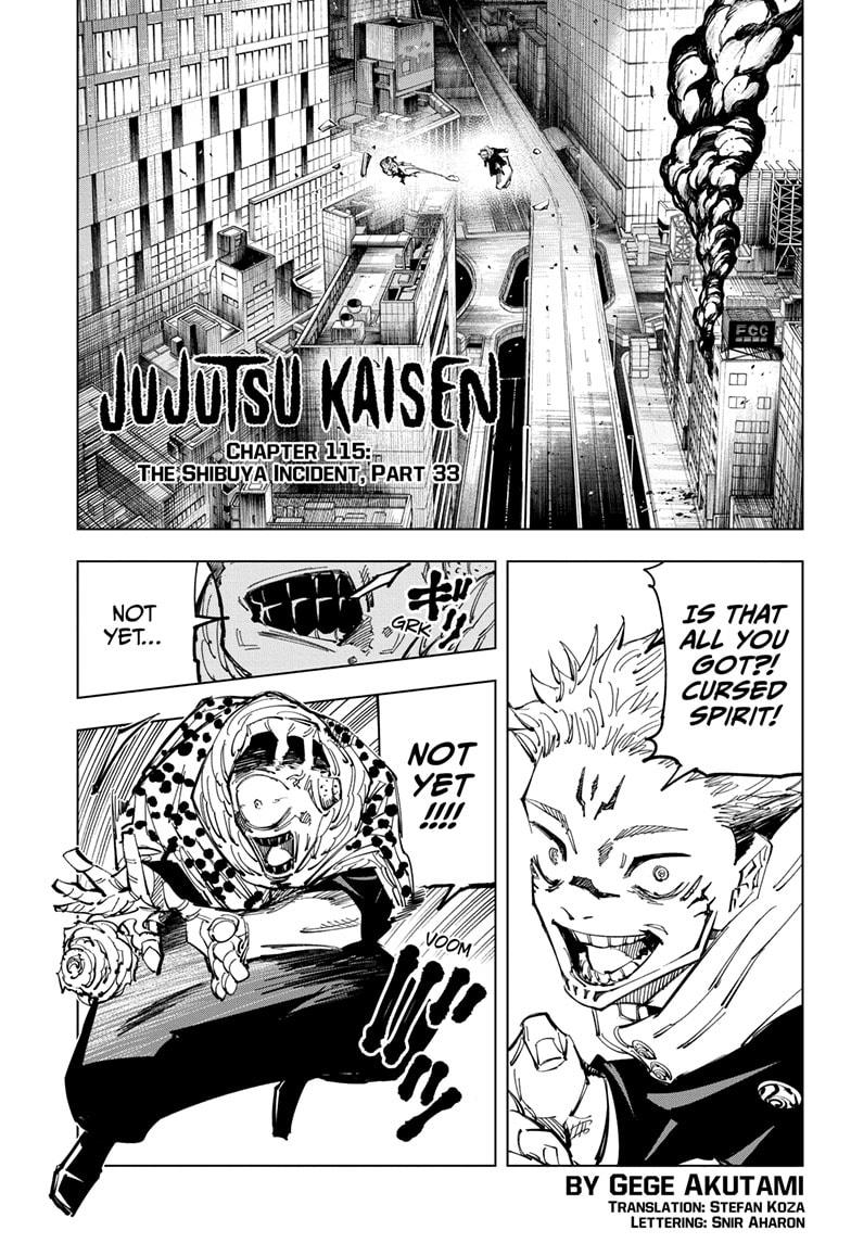 Jujutsu Kaisen chapter 115 page 1