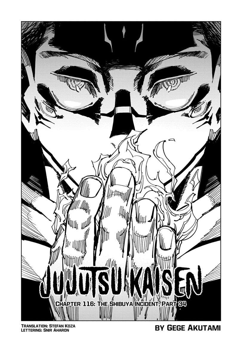 Jujutsu Kaisen chapter 116 page 1