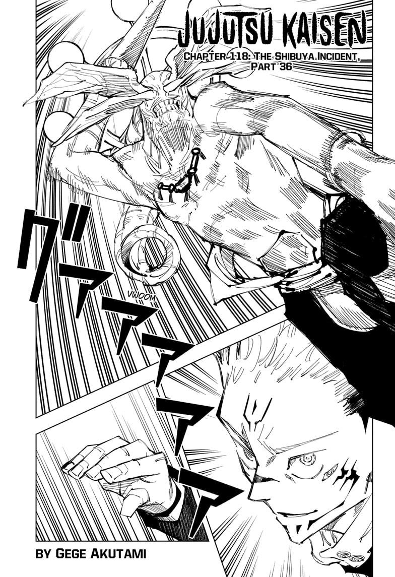 Jujutsu Kaisen chapter 118 page 1
