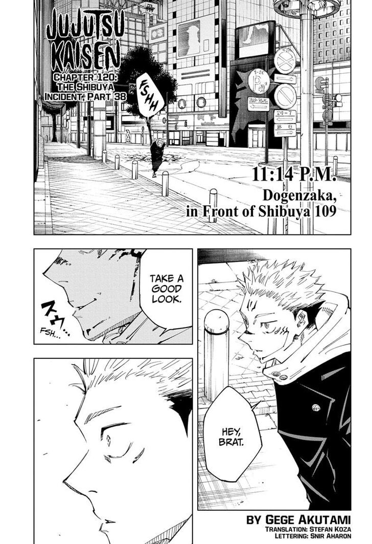 Jujutsu Kaisen chapter 120 page 1