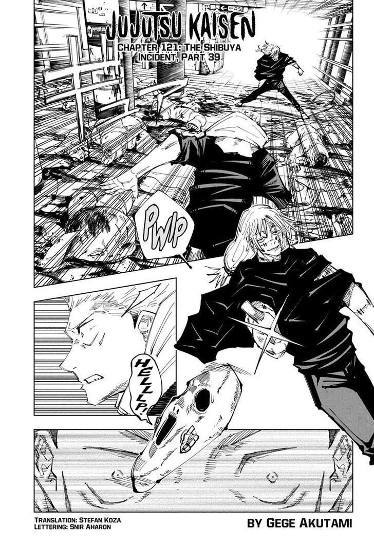 Jujutsu Kaisen chapter 121 page 1