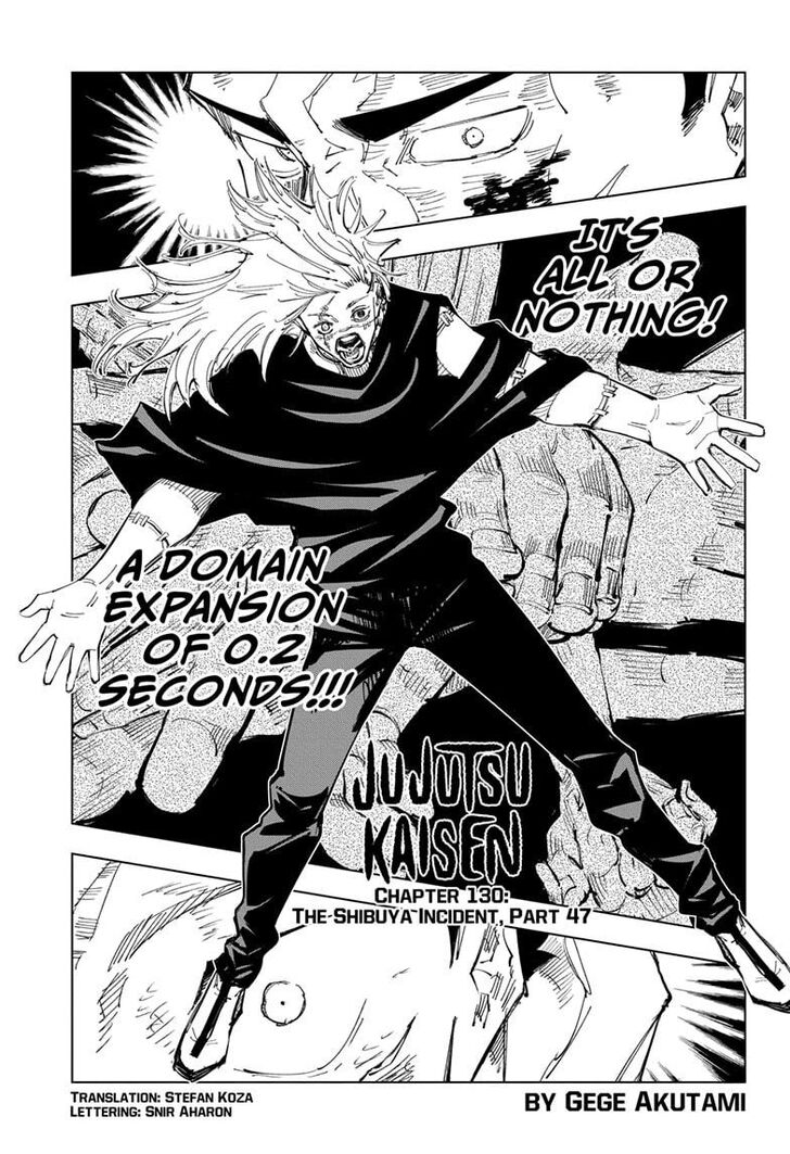 Jujutsu Kaisen chapter 131 page 1