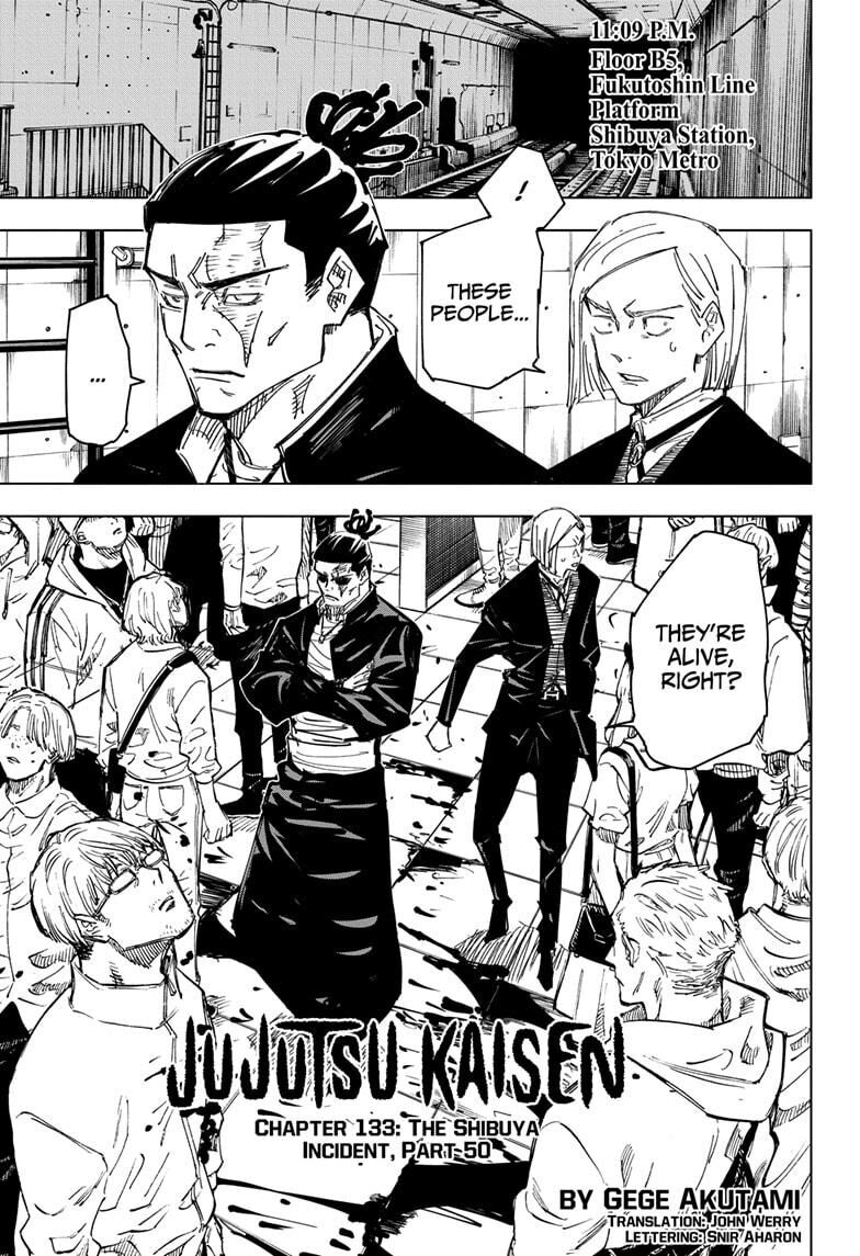 Jujutsu Kaisen chapter 135 page 1
