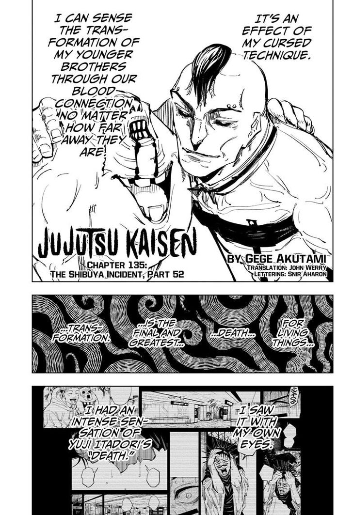 Jujutsu Kaisen chapter 137 page 1