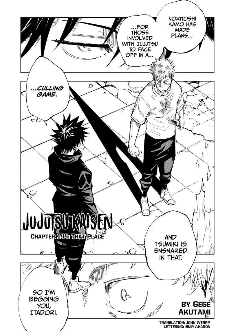 Jujutsu Kaisen chapter 146 page 1