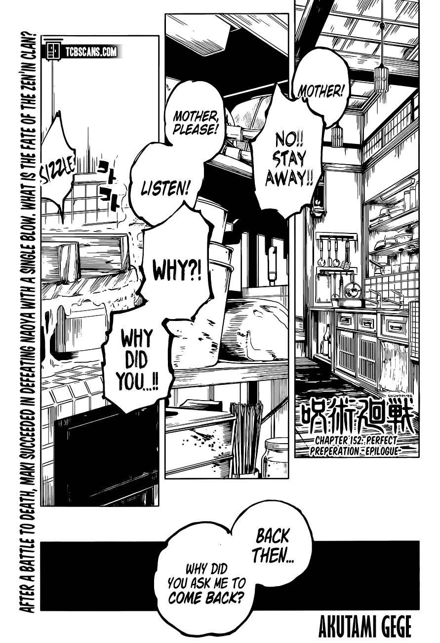 Jujutsu Kaisen chapter 154 page 1