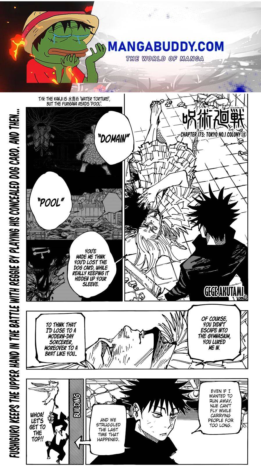 Jujutsu Kaisen chapter 176 page 1
