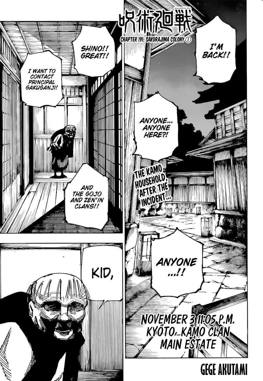 Jujutsu Kaisen chapter 194 page 1