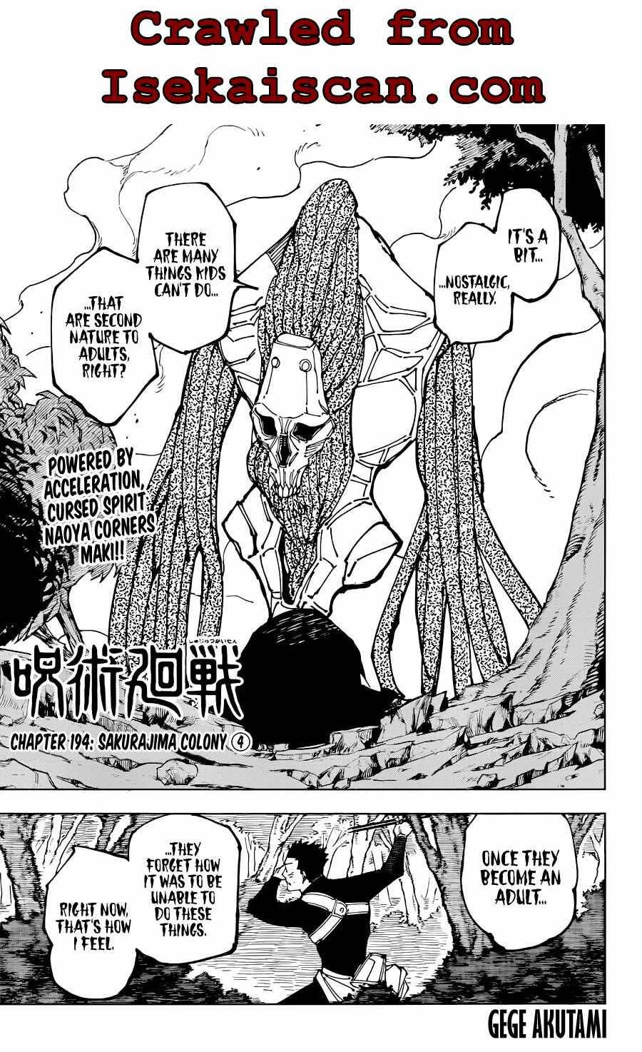 Jujutsu Kaisen chapter 197 page 2