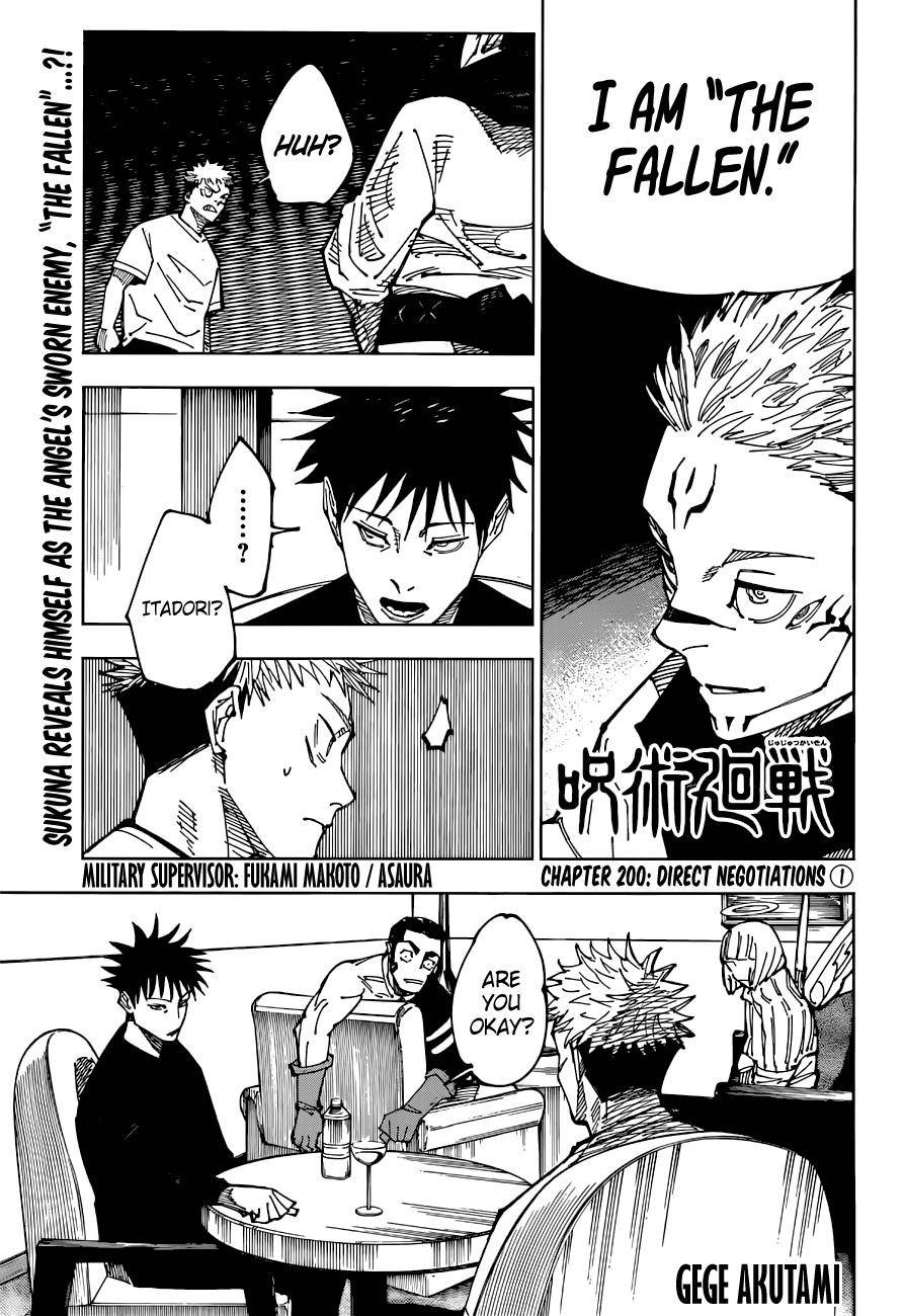 Jujutsu Kaisen chapter 203 page 1