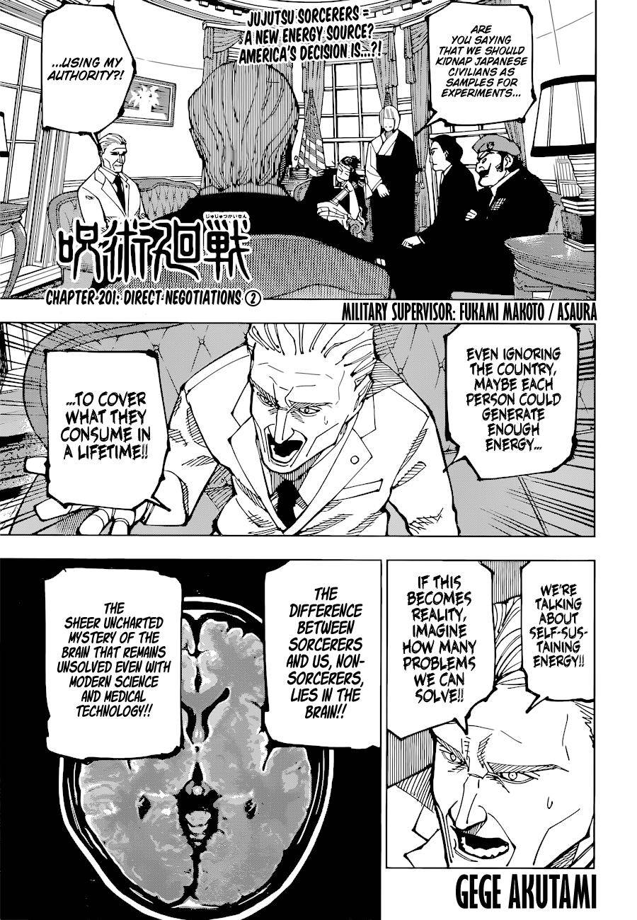 Jujutsu Kaisen chapter 204 page 1