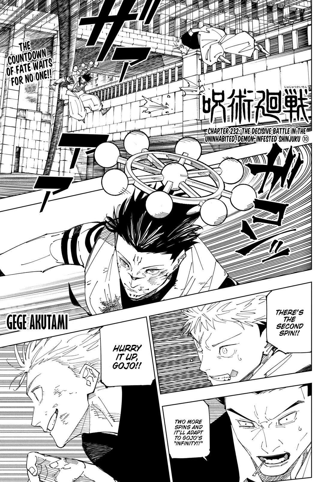 Jujutsu Kaisen chapter 235 page 1