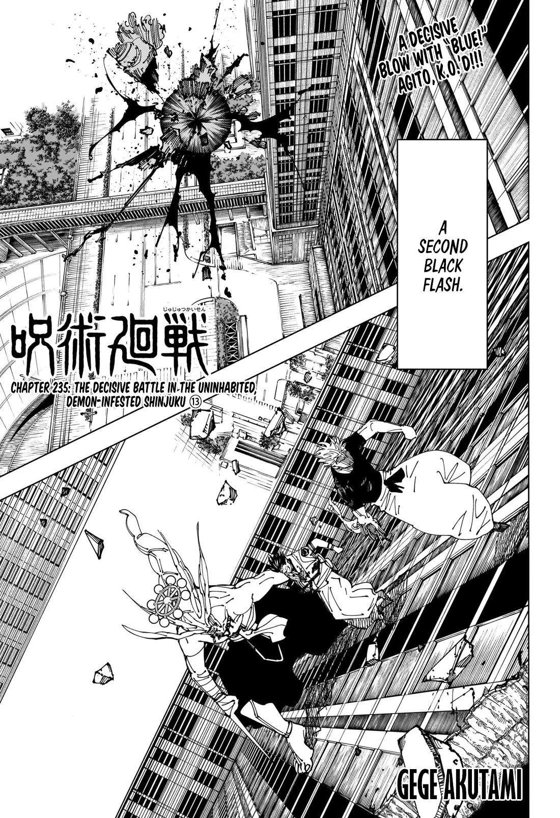 Jujutsu Kaisen chapter 238 page 1