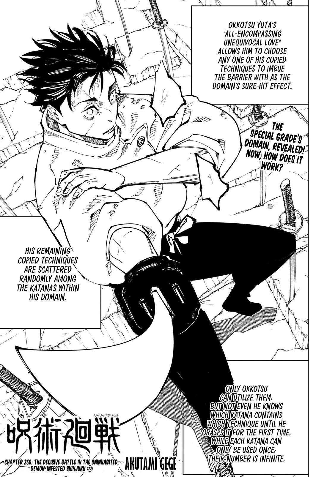 Jujutsu Kaisen chapter 253 page 1