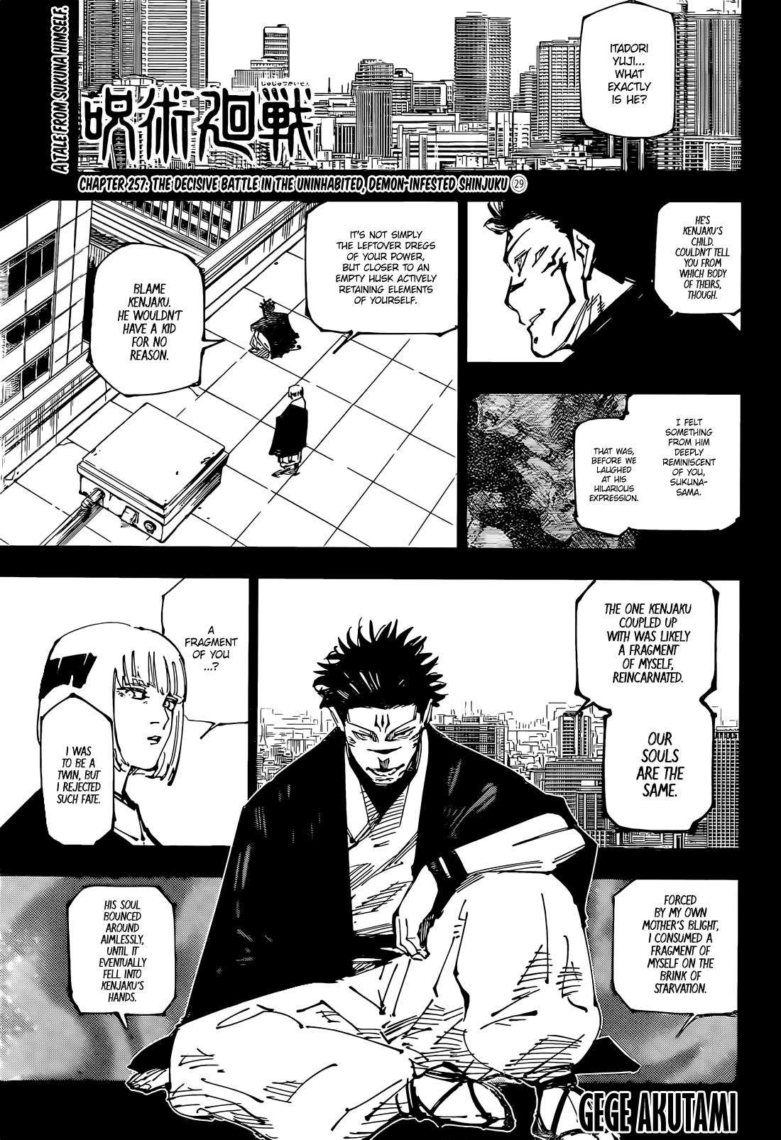 Jujutsu Kaisen chapter 260 page 1