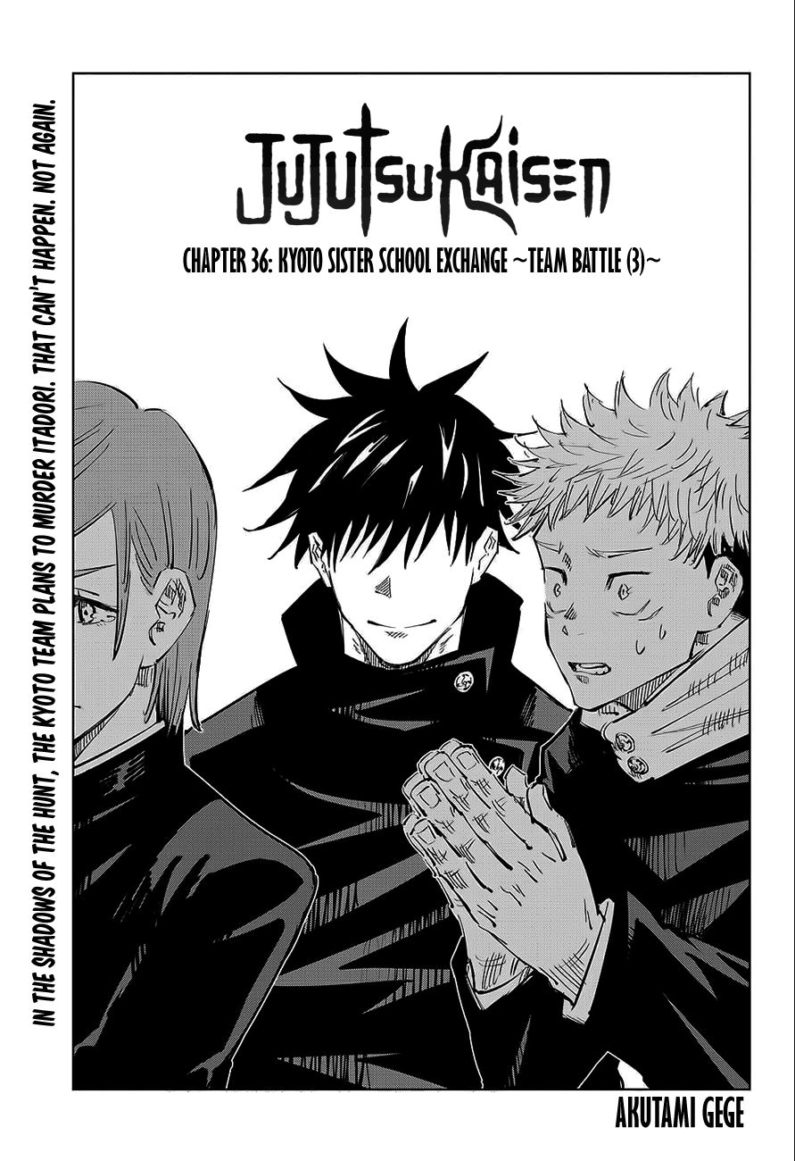 Jujutsu Kaisen chapter 36 page 1