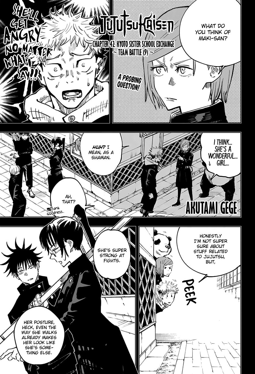 Jujutsu Kaisen chapter 42 page 1