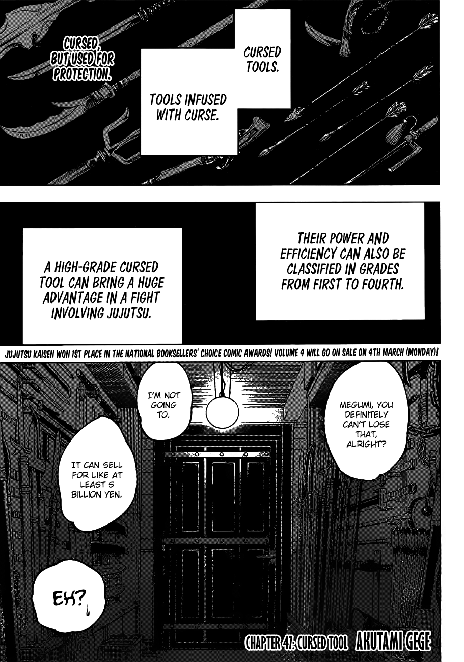 Jujutsu Kaisen chapter 47 page 1